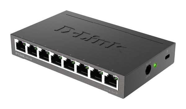 D-Link DGS-108 Ikke administreret L2 Gigabit Ethernet (10/100/1000) Sort