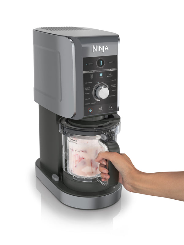Ninja CREAMi Deluxe Is-shake maskine 2,1 L 800 W Sort, Grå