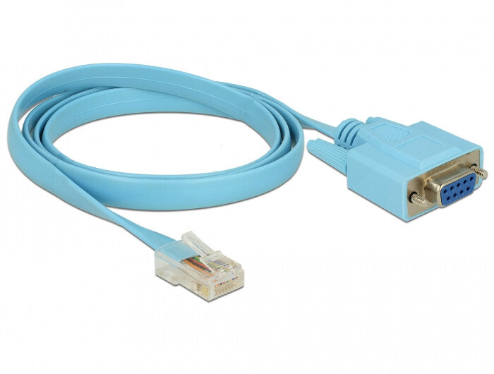 DeLOCK 63341 serielkabel Blå 1 m DB-9 RJ-45