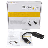 StarTech.com USB32VGAV USB grafisk adapter 1920 x 1200 pixel Sort
