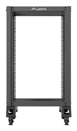 Lanberg OR01-6818-B stativ 18U Fritstående reol Sort