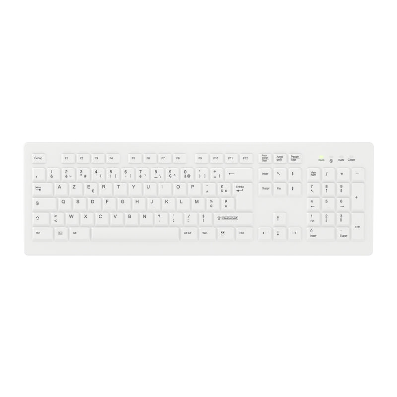 Contour Design Active Key AK-C8100F-FU1-W/FR tastatur Medicinsk RF trådløst AZERTY Fransk Hvid