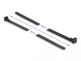 DeLOCK 19064 kabelsamler Krog og løkke kabelbinder Nylon Sort 100 stk