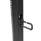 StarTech.com 4POSTRACK42 stativ 42U Fritstående reol Sort