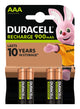 Duracell StayCharged AAA (4pcs) Genopladeligt batteri Nikkel-Metalhydrid (NiMH)