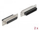 DeLOCK 66725 kabelsamler D-Sub HD 44 pin Sort, Sølv