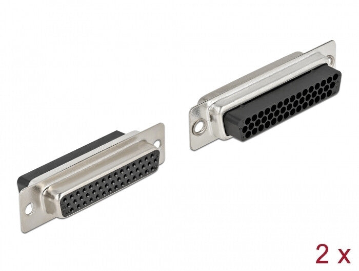 DeLOCK 66725 kabelsamler D-Sub HD 44 pin Sort, Sølv