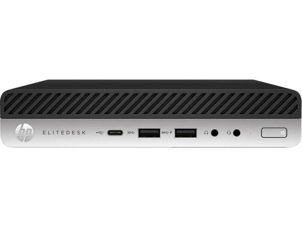 T1A HP EliteDesk 800 G5 Refurbished Intel® Core™ i5 i5-9500 8 GB DDR4-SDRAM 256 GB SSD Windows 11 Pro Mini PC Sort, Sølv