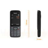 Gigaset SL800H PRO Analog/DECT-telefon Nummervisning Anthracit