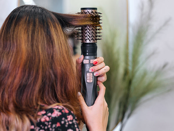 Lafe LAFLOK47536 hårstyler Varmluftsbørste Damp Sort 1200 W