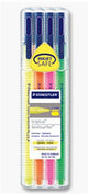 Staedtler 362 SB4 speedmarker 4 stk Grøn, Orange, Lyserød, Gul