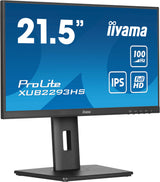 iiyama ProLite XUB2293HS-B6 computerskærm 54,6 cm (21.5") 1920 x 1080 pixel Fuld HD LED Sort