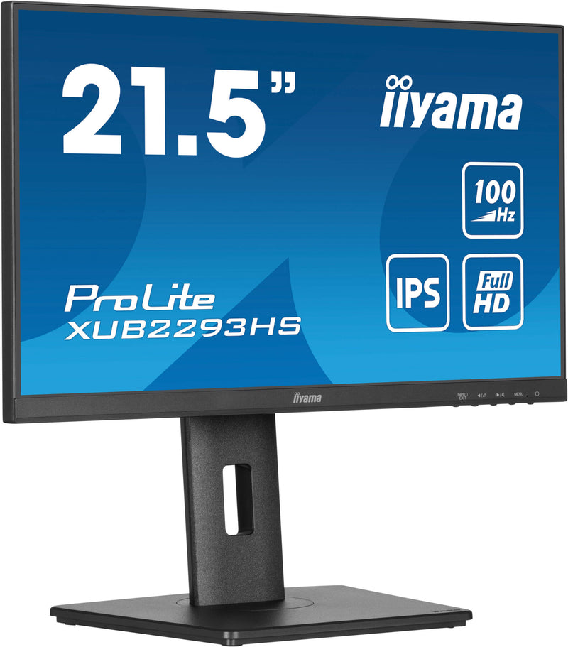 iiyama ProLite XUB2293HS-B6 computerskærm 54,6 cm (21.5") 1920 x 1080 pixel Fuld HD LED Sort