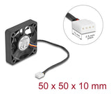 DeLOCK 67314 Computerkølesystem Computerkabinet Ventilator 5 cm Sort 1 stk