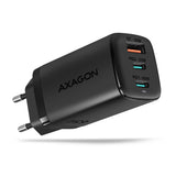 Axagon ACU-DPQ65 oplader til mobil enhed Mobiltelefon, Netbook, Laptop, Smartphone, SmartWatch, Tablet, Universel Sort Vekselstrøm Hurtig opladning Indendørs