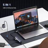 Ugreen 60554 dockingstation Ledningsført USB 3.2 Gen 1 (3.1 Gen 1) Type-C Grå