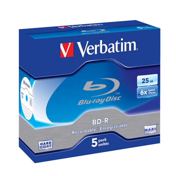 Verbatim 43715 blank Blu-ray disk BD-R 25 GB 5 stk