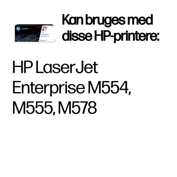 HP Original 212A LaserJet-tonerpatron, magenta