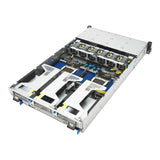 ASUS RS720A-E13-RS8G Socket SP5 Stativ (2U) Sort, Sølv