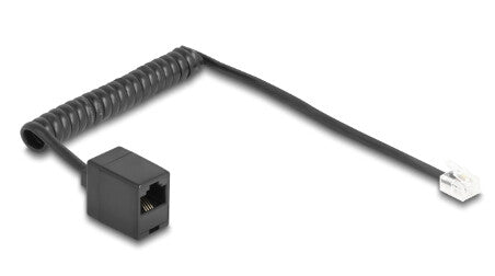 DeLOCK 88720 telefonkabel 1 m Sort