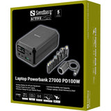 Sandberg Laptop Powerbank 27000 PD100W
