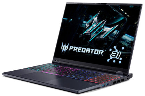 Acer Predator PHN16-73-76MC Intel Core Ultra 7 255HX Laptop 40,6 cm (16") WQXGA 32 GB DDR5-SDRAM 1 TB SSD NVIDIA GeForce RTX 5060 Wi-Fi 6E (802.11ax) Windows 11 Home Tysk Sort