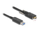 DeLOCK 83201 USB-kabel USB 3.2 Gen 2 (3.1 Gen 2) 7,5 m USB A USB C 10 Gbit/sek. Sort