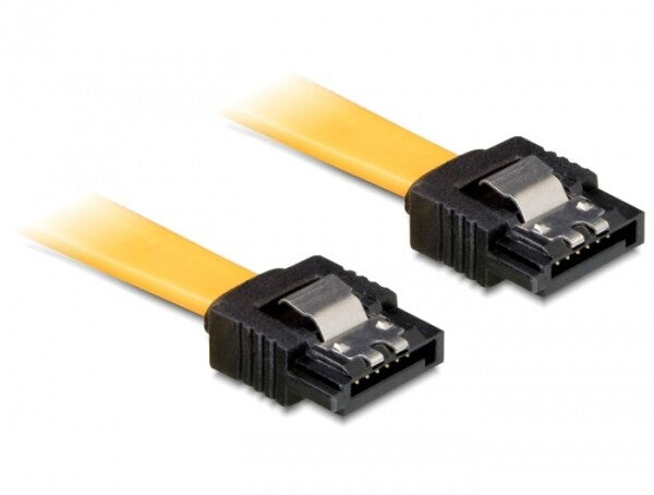 DeLOCK 0.7m SATA M/M SATA-kabel 0,7 m SATA 7-pin Gul