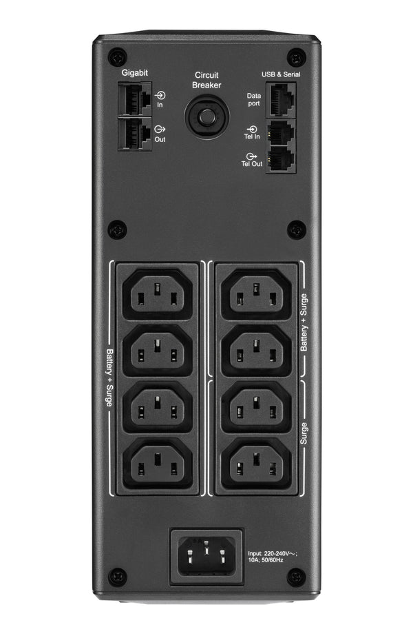 APC BR1300MI UPS-enhed Interaktivt indgangsstik 1,3 kVA 780 W 8 AC stikkontakt(er)