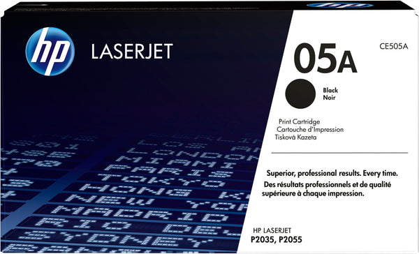 HP Original 05A LaserJet-tonerpatron, sort