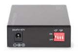 Digitus DN-82140 netværksomformer til medie 1000 Mbit/s Sort