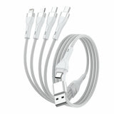 4smarts 541024 USB-kabel 1,2 m USB A/USB C USB C/Micro USB-A/Lightning 15 W Hvid