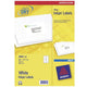 Avery J8165-25 adresse- og postetiket Hvid
