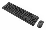 Gembird KBS-WMS-01 tastatur Mus inkluderet Kontor RF trådløst QWERTY US International Sort