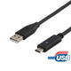 Deltaco USBC-1004 USB-kabel USB 2.0 1 m 0,48 Gbit/sek. Sort
