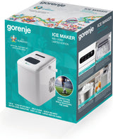 Gorenje IMD1200W maskine til isklump Bærbar isterningemaskine 12 kg/24t 120 W Hvid