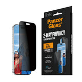 PanzerGlass ® 2-Way Privacy Skærmbeskyttelse iPhone 18 Pro | Ultra-Wide Fit m. EasyAligner