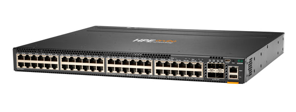 HPE Aruba Networking CX 6300M 48-port 1GbE and 4-port SFP56 Switch Administreret L3 Gigabit Ethernet (10/100/1000) Strøm over Ethernet (PoE) Sort