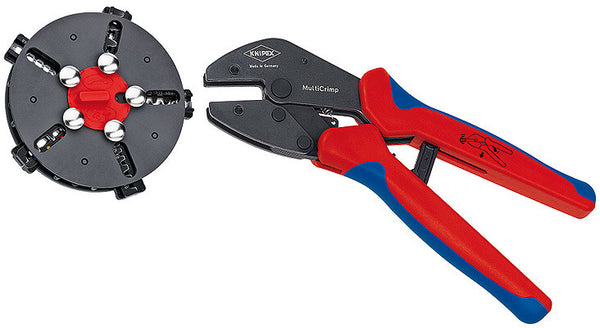 Knipex 97 33 02 kabelklipper Krympeværktøj Blå, Rød