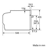 Siemens iQ700 CM776GKB1 ovn 45 L 900 W Sort, Rustfrit stål