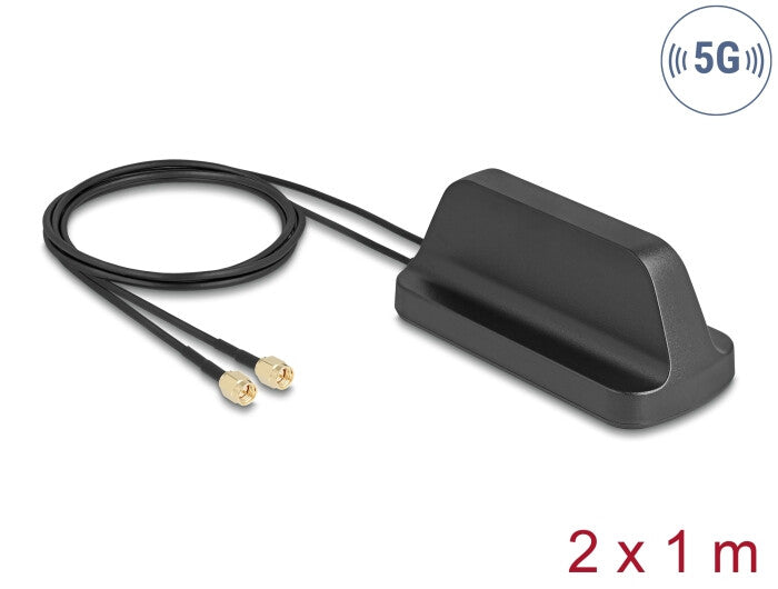 DeLOCK 81485 antenne Omniretningsbestemt antenne 2x SMA 3 dBi