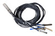 Mikrotik QSFP56 Breakout Kabel, 3m InfiniBand og fiberoptisk kabel 4x QSFP56 Sort