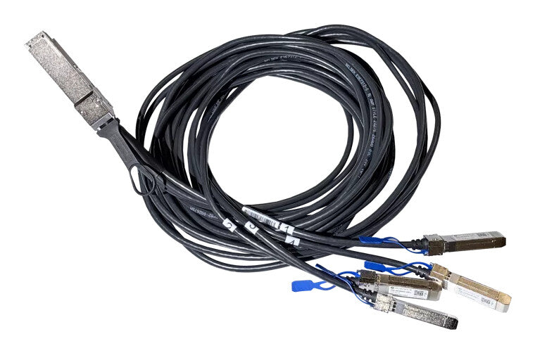 Mikrotik QSFP56 Breakout Kabel, 3m InfiniBand og fiberoptisk kabel 4x QSFP56 Sort
