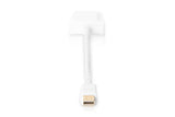 Digitus AK-340416-002-W videokabel adapter 0,2 m Mini DisplayPort HDMI Type A (Standard) Hvid