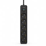 Inca IPW-44SY overspændingsbeskytter Sort 5 AC stikkontakt(er) 230 V 1,5 m