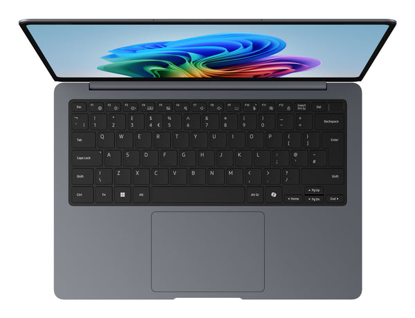 Samsung Galaxy Book6 Pro Copilot+ PC Intel Core Ultra 7 356H Laptop 35,6 cm (14") Berøringsskærm WQXGA+ 32 GB LPDDR5x-SDRAM 1 TB SSD Wi-Fi 7 (802.11be) Windows 11 Pro Grå