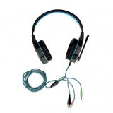 iBox X8 Headset Ledningsført Spil Sort, Blå
