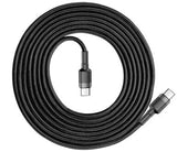 Baseus CATKLF-HG1 USB-kabel 2 m USB C 0,48 Gbit/sek. 60 W Sort