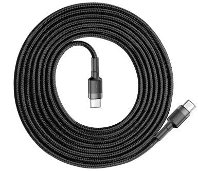 Baseus CATKLF-HG1 USB-kabel 2 m USB C 0,48 Gbit/sek. 60 W Sort