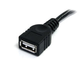 StarTech.com USBEXTAA6BK USB-kabel 1,83 m USB A 0,48 Gbit/sek. Sort